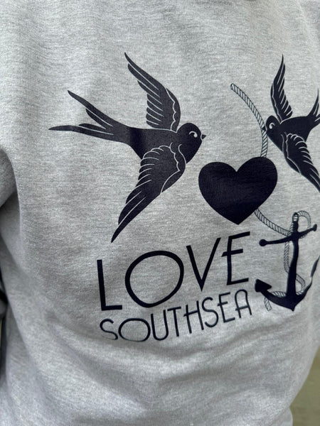 Grey & navy Bird & Anchor Sweatshirt