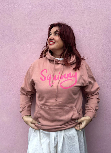 'Squinny' Love Southsea hoodie (pink)