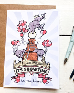 'It's Showtime' at The Kings Theatre Greetings Card