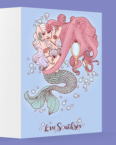 The Octopus and the Mermaid Greetings Card