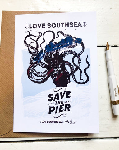 Save the Pier Greetings Card
